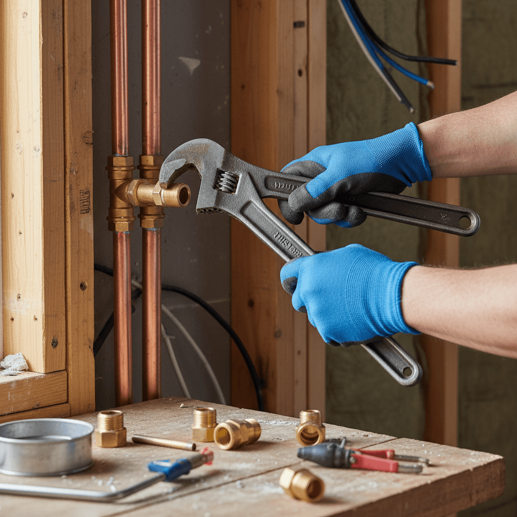 Water line inspection and plumbing assessment